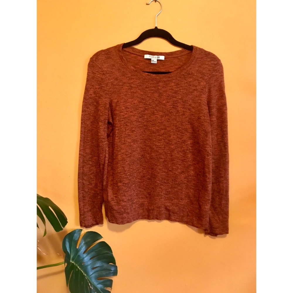 Forever 21 long sleeve burnt orange t-shirt NWOT